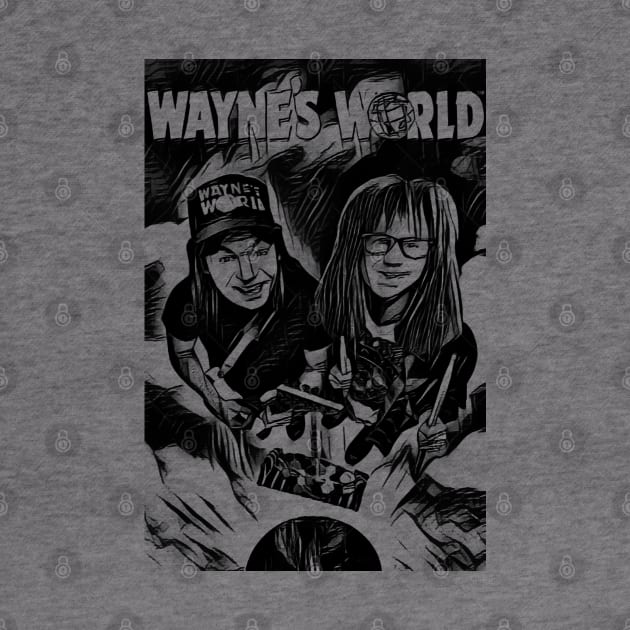 waynes world by RetroScribbles